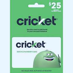 Cricket Wireless Service Payment Card (email Delivery) : Target